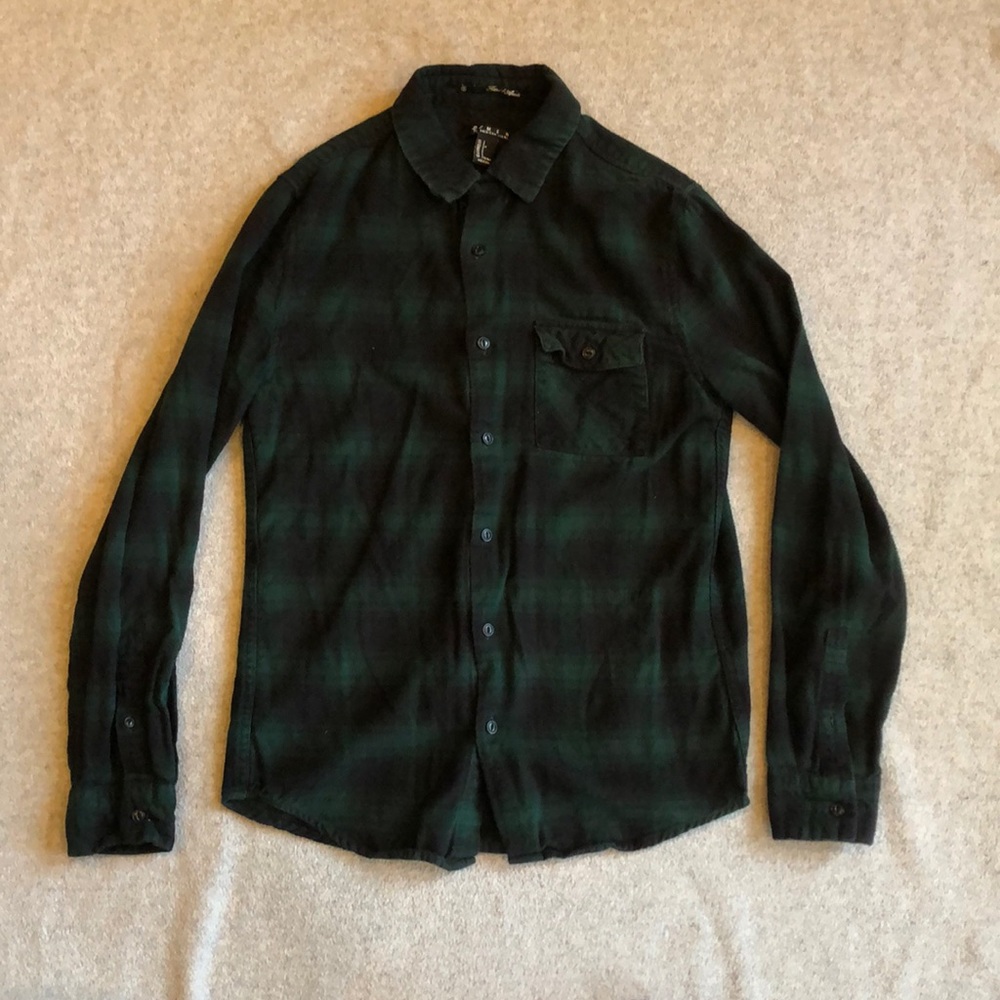 Green and Black Flannel